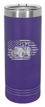 Load image into Gallery viewer, Tractor Flag 3 Laser Engraved Skinny Tumbler (Etched)
