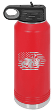 Load image into Gallery viewer, Tractor Flag 3 Laser Engraved Water Bottle (Etched)
