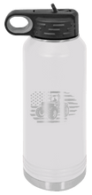 Load image into Gallery viewer, Tractor Flag 3 Laser Engraved Water Bottle (Etched)
