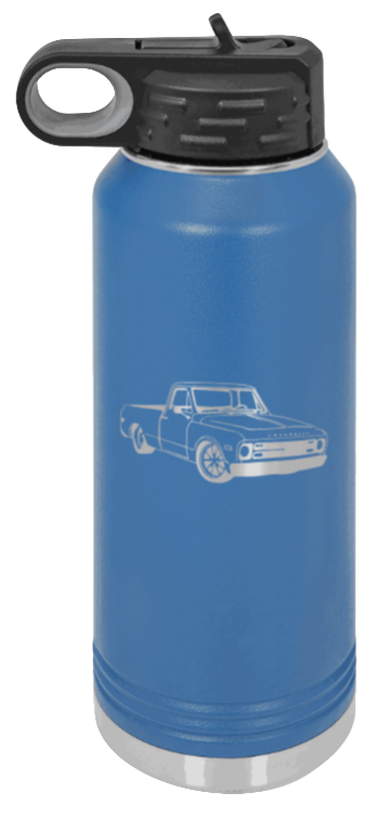 C-10 - 32oz Water Bottle Laser Engraved- Royal Blue