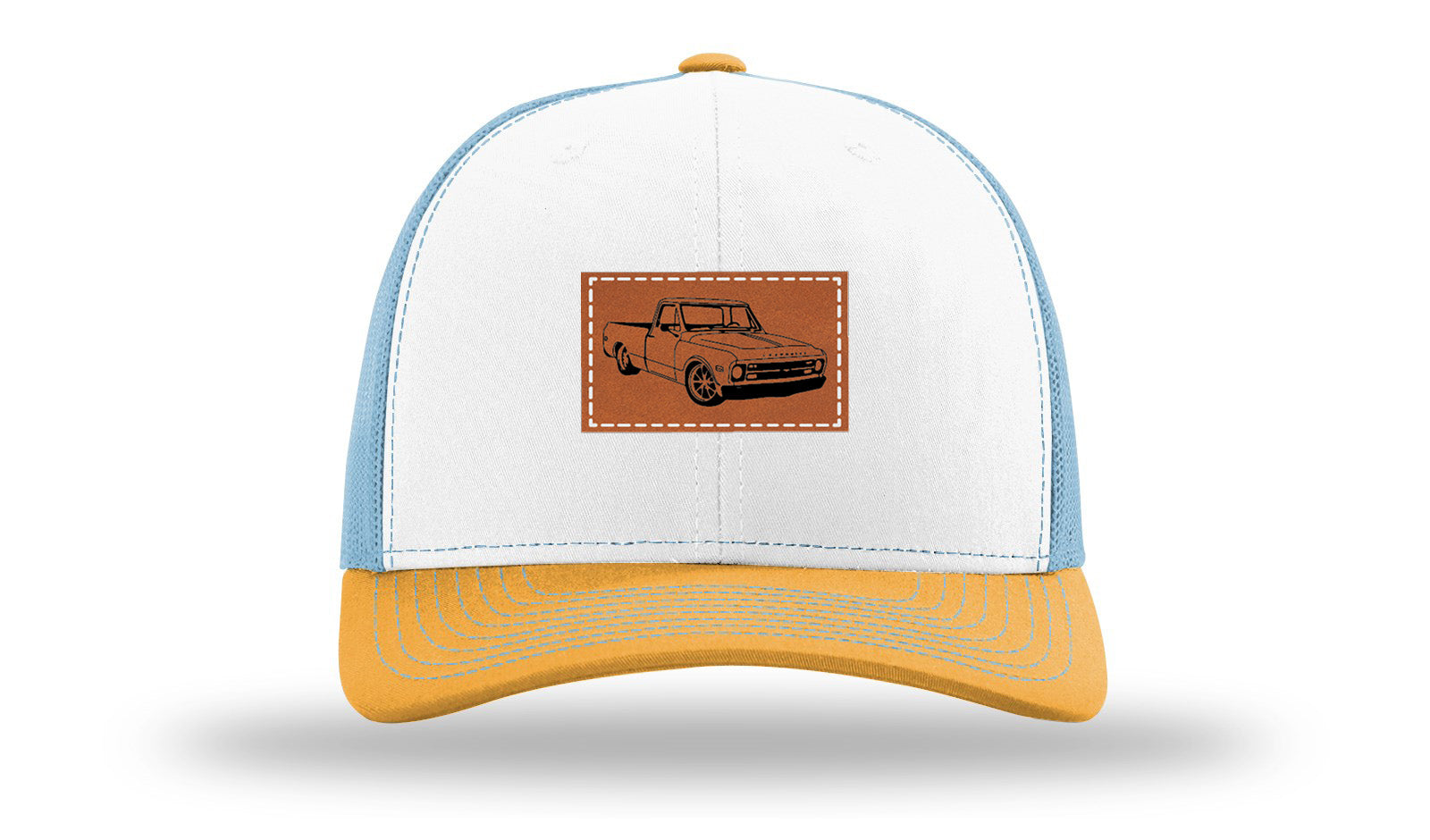 White / Columbia Blue / Yellow