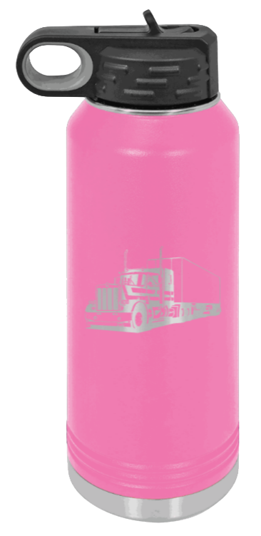 Truck 2 - 32oz Water Bottle Laser Engraved- Pink
