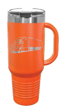 Load image into Gallery viewer, Truck 40oz Handle Mug Laser Engraved
