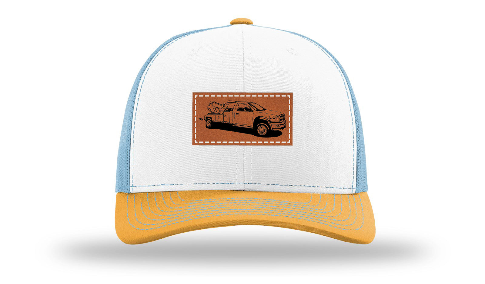 White / Columbia Blue / Yellow