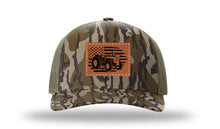 Load image into Gallery viewer, Tractor Flag Leather Patch Richardson 112 Duck Camo Hat
