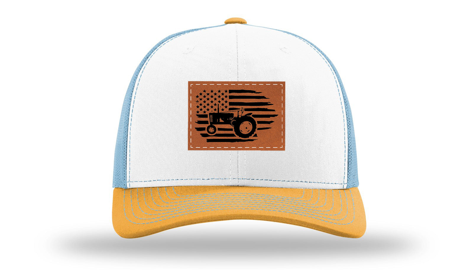 White / Columbia Blue / Yellow