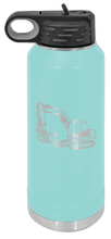 Load image into Gallery viewer, Excavator Laser Engraved Water Bottle (Etched)
