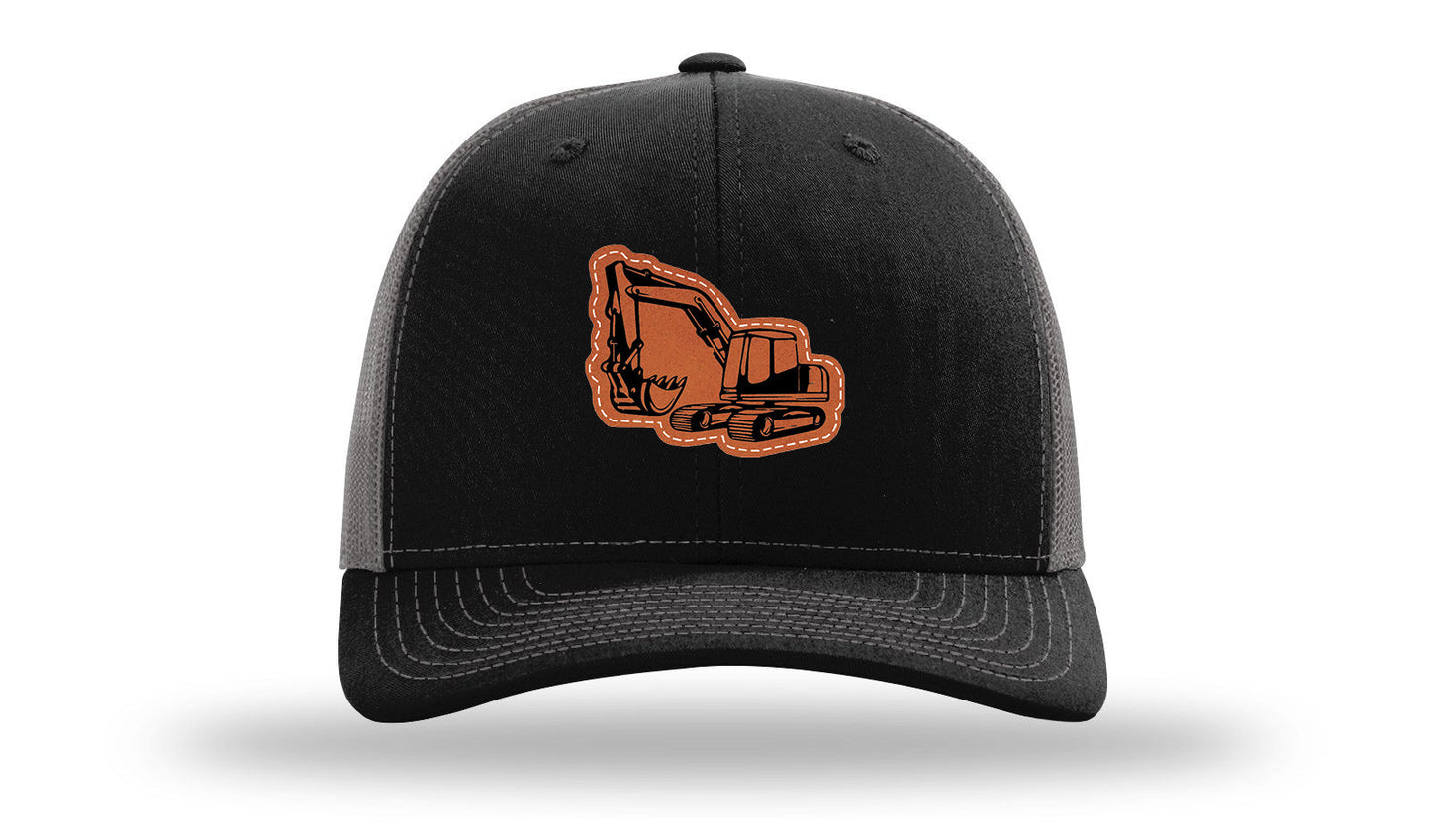 Excavator Leather Patch Richardson 112 Hat