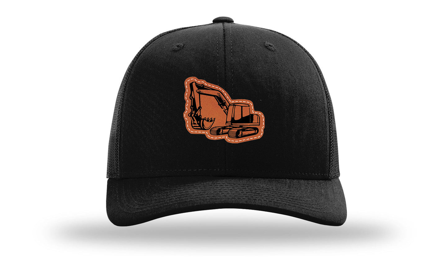 Excavator Leather Patch Richardson 112 Hat