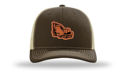 Excavator Leather Patch Richardson 112 Hat