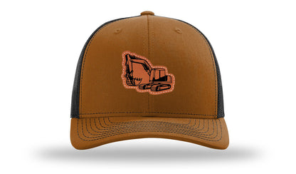 Excavator Leather Patch Richardson 112 Hat