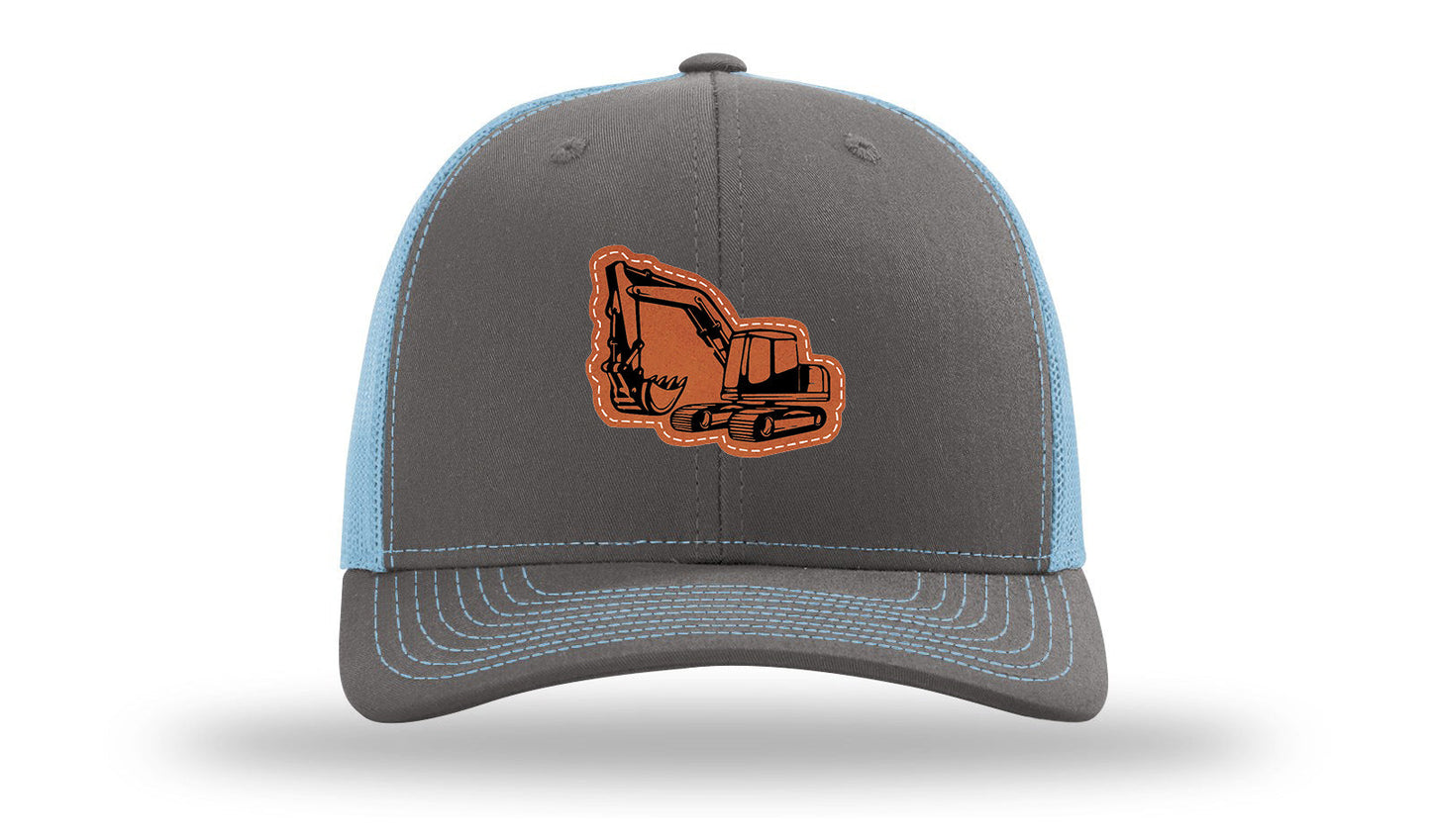 Excavator Leather Patch Richardson 112 Hat