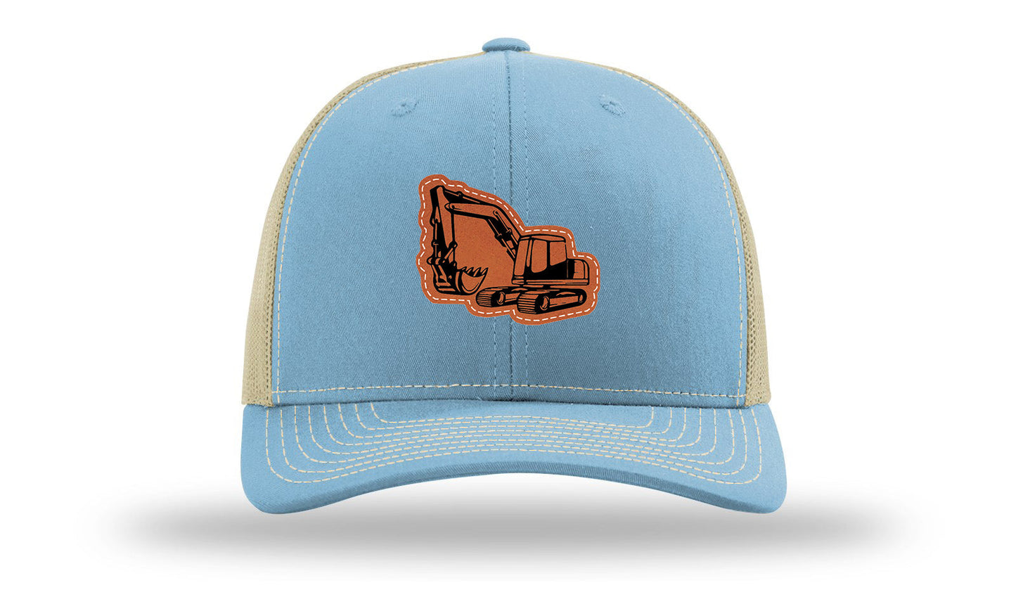 Excavator Leather Patch Richardson 112 Hat