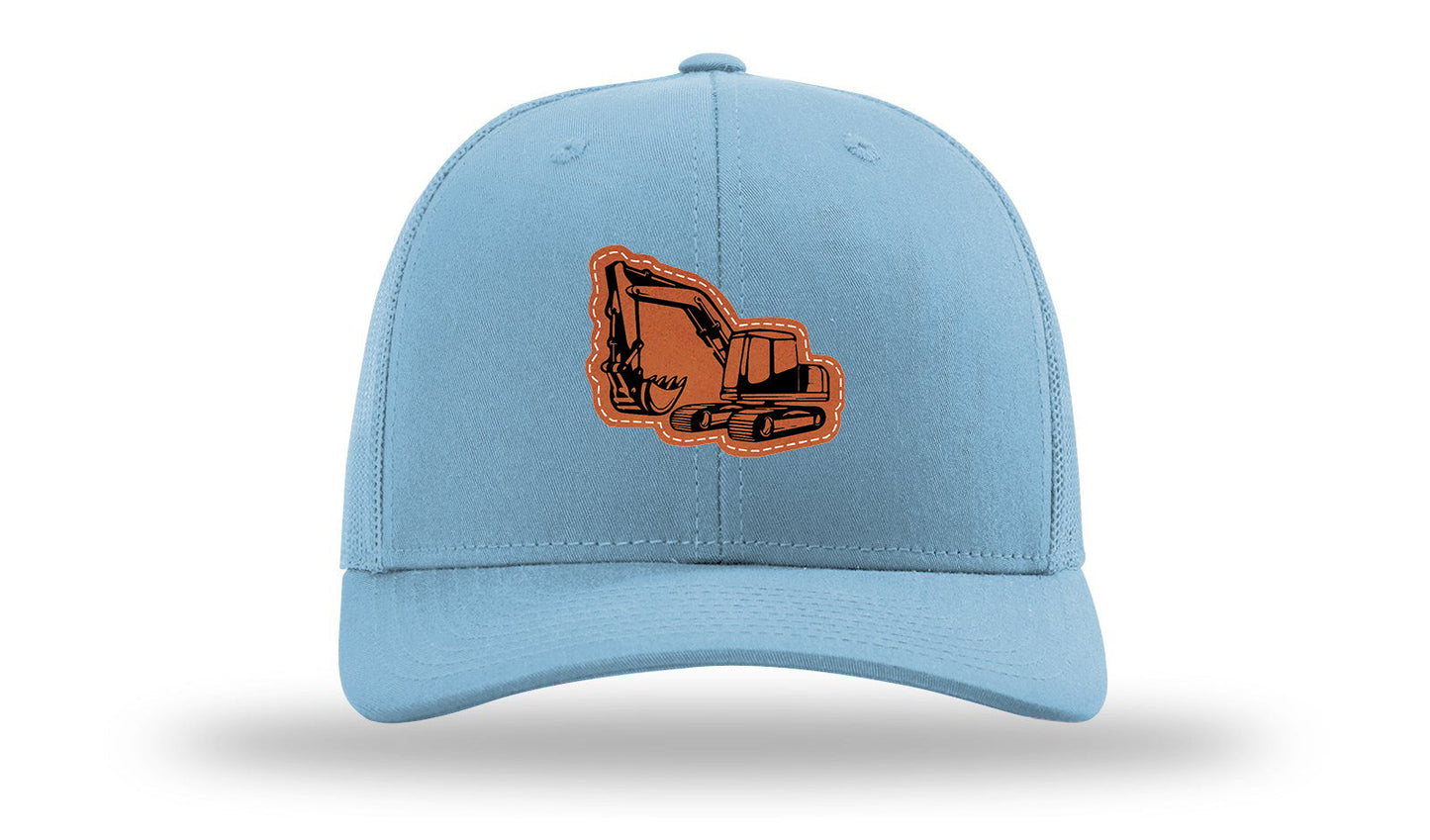 Excavator Leather Patch Richardson 112 Hat