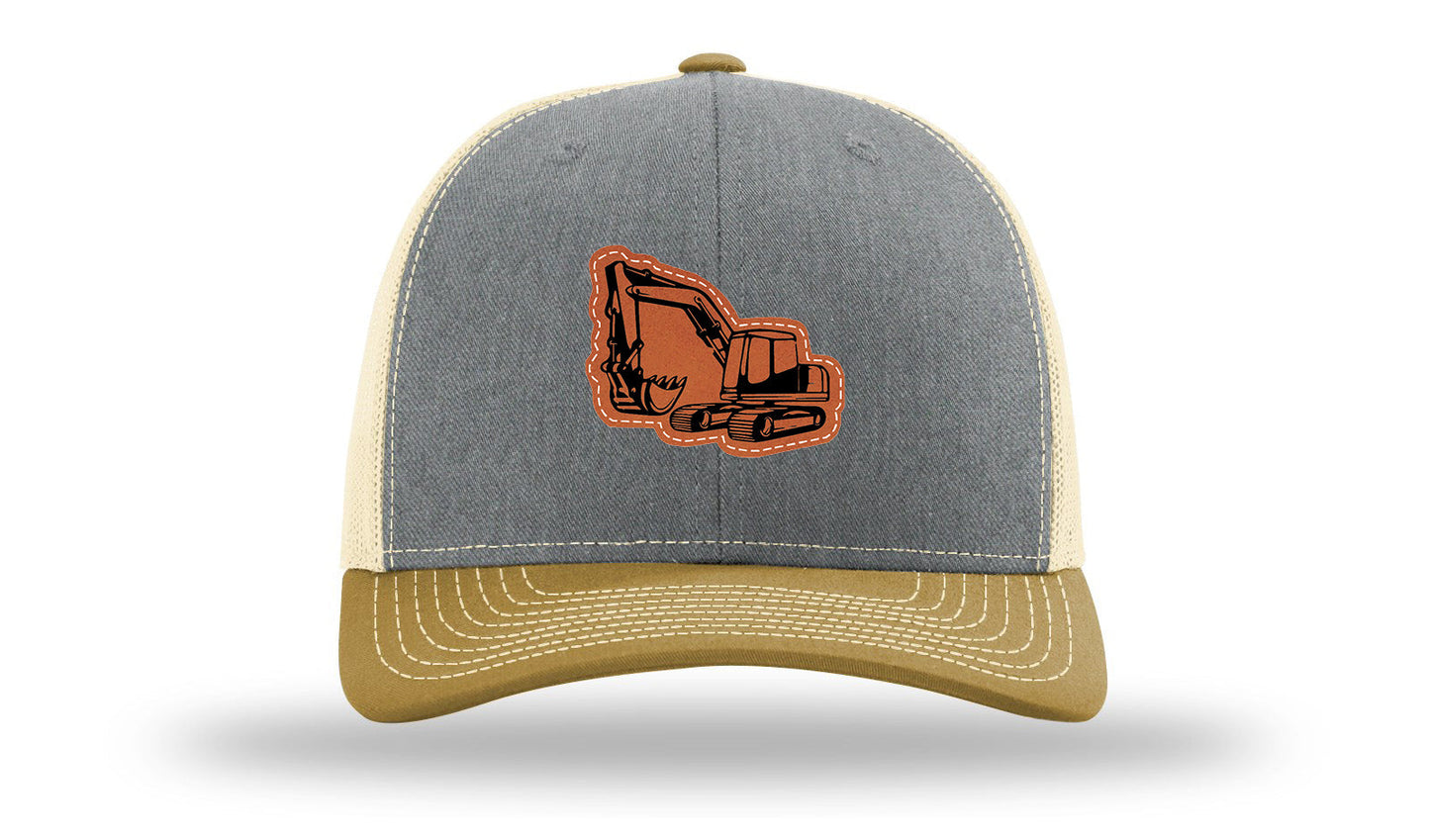 Excavator Leather Patch Richardson 112 Hat