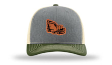 Load image into Gallery viewer, Excavator Leather Patch Richardson 112 Hat
