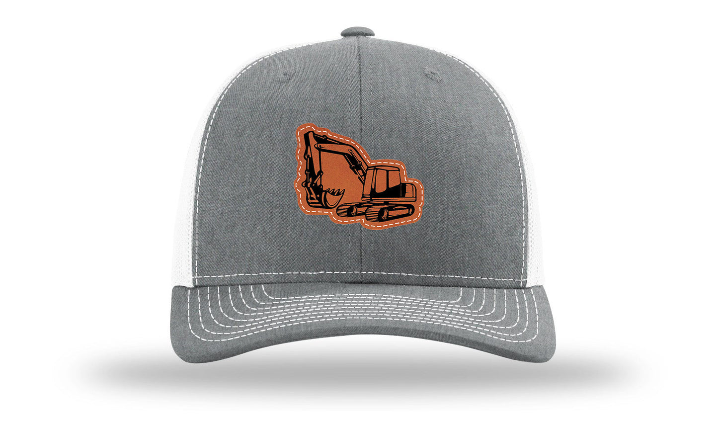 Excavator Leather Patch Richardson 112 Hat