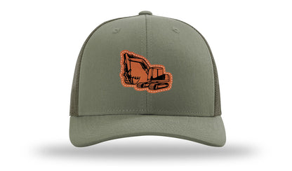 Excavator Leather Patch Richardson 112 Hat
