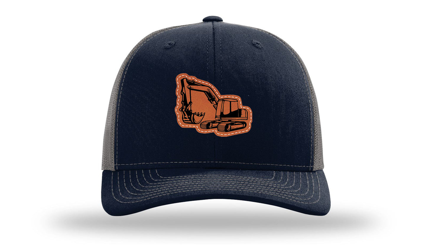 Excavator Leather Patch Richardson 112 Hat