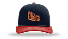 Load image into Gallery viewer, Excavator Leather Patch Richardson 112 Hat
