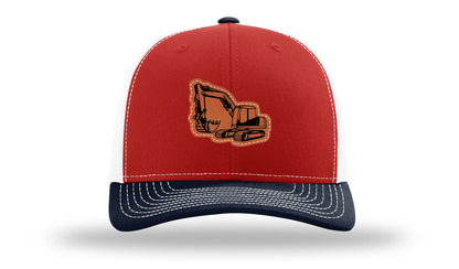 Excavator Leather Patch Richardson 112 Hat