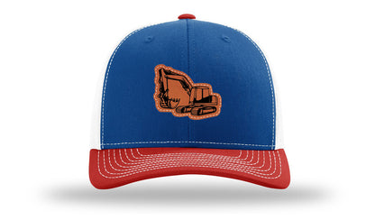 Excavator Leather Patch Richardson 112 Hat