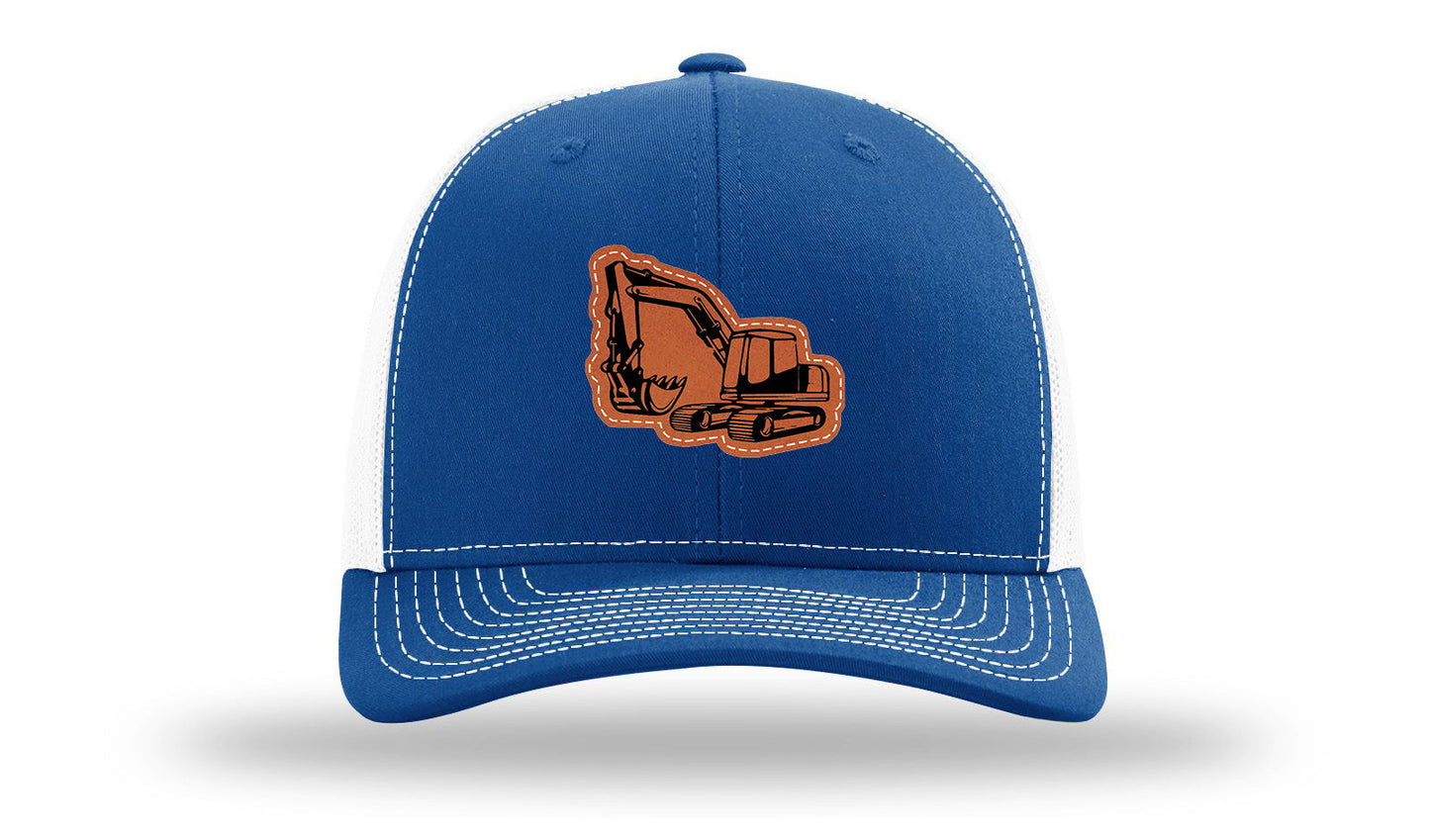 Excavator Leather Patch Richardson 112 Hat