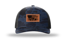 Load image into Gallery viewer, Vet Flag Leather Patch Richardson 112 Duck Camo Hat
