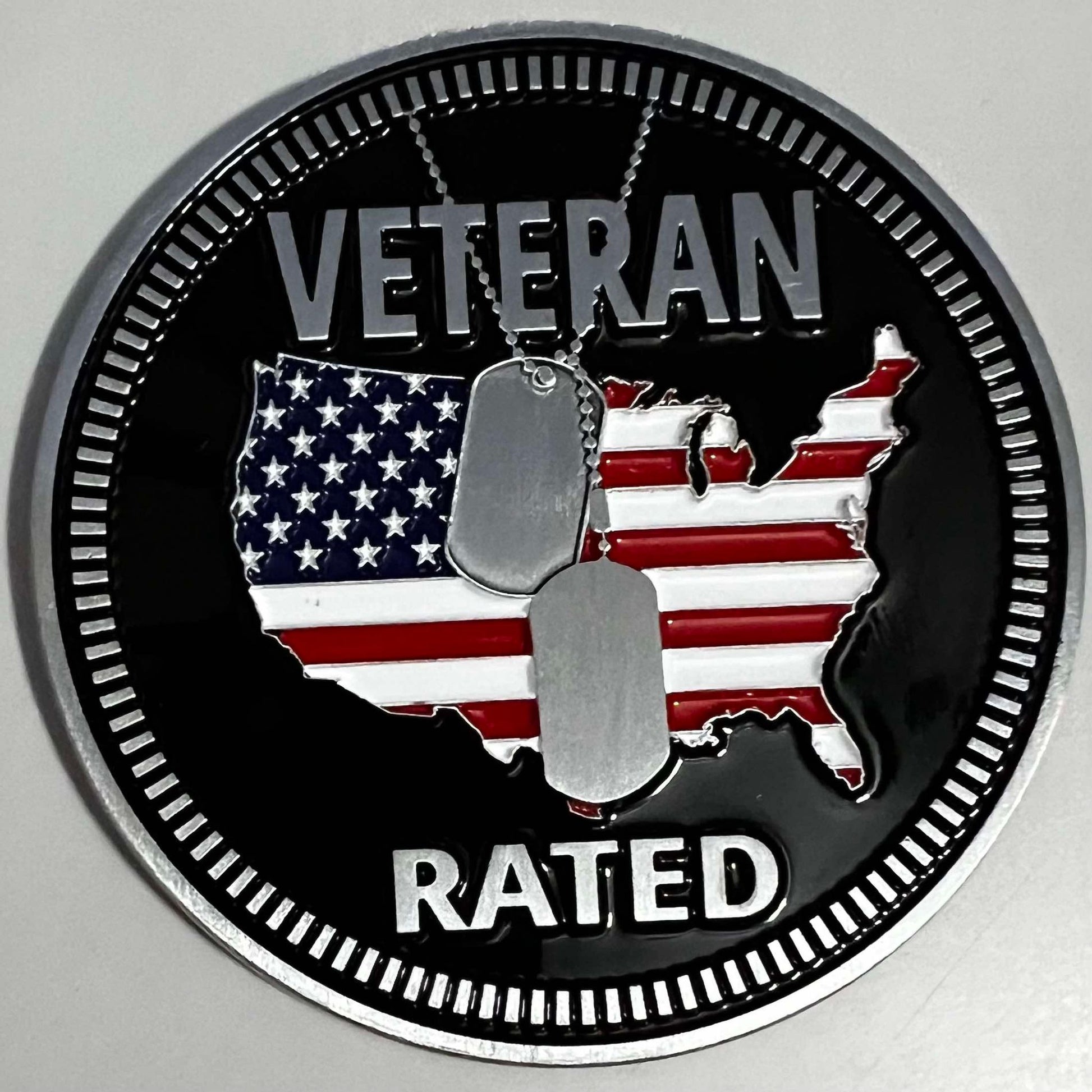  Veteran Rated Fender Badge Emblem-
