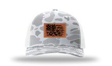 Load image into Gallery viewer, Welder Flag Leather Patch Richardson 112 Duck Camo Hat
