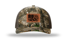 Load image into Gallery viewer, Welder Flag Leather Patch Richardson 112 Duck Camo Hat
