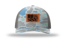 Load image into Gallery viewer, Welder Flag Leather Patch Richardson 112 Duck Camo Hat

