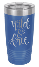 Load image into Gallery viewer, Wild &amp; Free Laser Engraved Tumbler (Etched)
