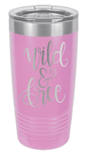 Load image into Gallery viewer, Wild &amp; Free Laser Engraved Tumbler (Etched)
