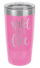 Load image into Gallery viewer, Wild &amp; Free Laser Engraved Tumbler (Etched)
