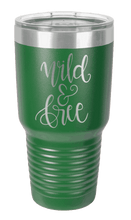 Load image into Gallery viewer, Wild &amp; Free Laser Engraved Tumbler (Etched)
