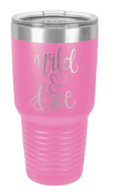 Load image into Gallery viewer, Wild &amp; Free Laser Engraved Tumbler (Etched)
