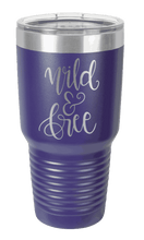 Load image into Gallery viewer, Wild &amp; Free Laser Engraved Tumbler (Etched)
