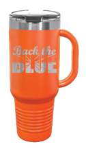 Load image into Gallery viewer, Back The Blue 40oz Handle Mug Laser Engraved
