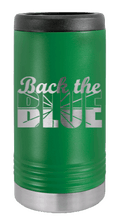 Load image into Gallery viewer, Back The Blue Laser Engraved Slim Can Insulated Koosie
