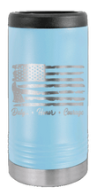 Load image into Gallery viewer, Firefighter Flag Laser Engraved Slim Can Insulated Koosie
