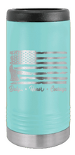 Load image into Gallery viewer, Firefighter Flag Laser Engraved Slim Can Insulated Koosie
