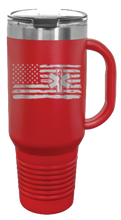 Load image into Gallery viewer, EMS Flag 40oz Handle Mug Laser Engraved
