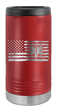 Load image into Gallery viewer, EMS Flag Laser Engraved Slim Can Insulated Koosie
