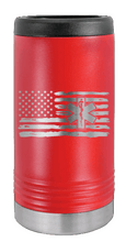 Load image into Gallery viewer, EMS Flag Laser Engraved Slim Can Insulated Koosie
