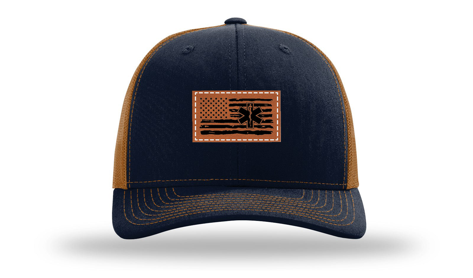 Navy / Caramel