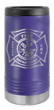 Load image into Gallery viewer, Firefighter Shield Laser Engraved Slim Can Insulated Koosie
