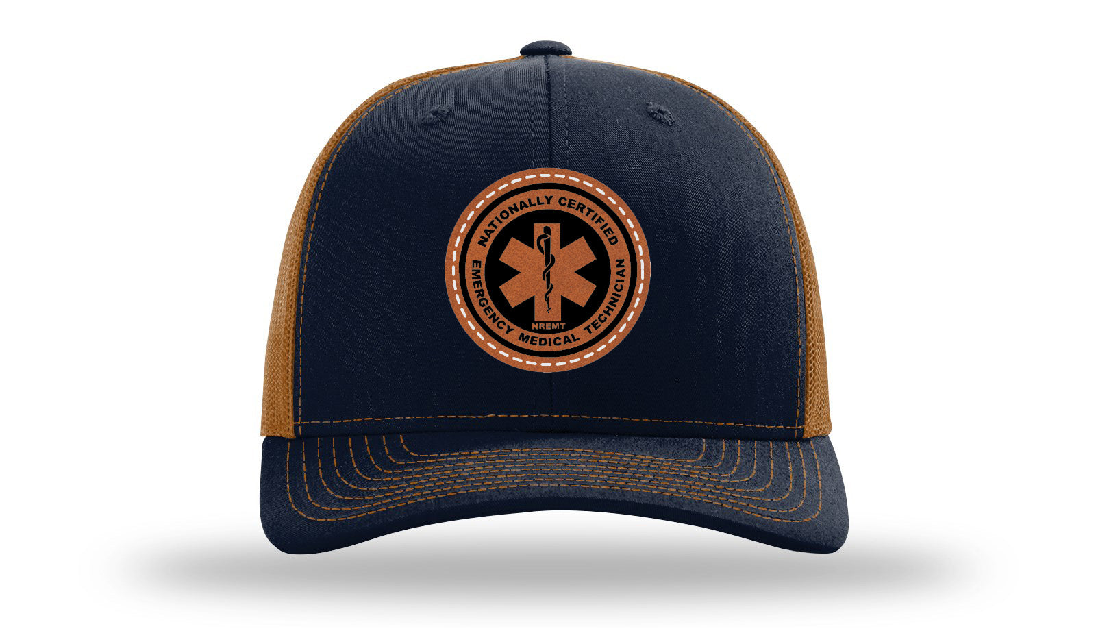 Navy / Caramel