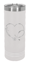 Load image into Gallery viewer, Tennessee Stethoscope Heart Laser Engraved Skinny Tumbler (Etched)
