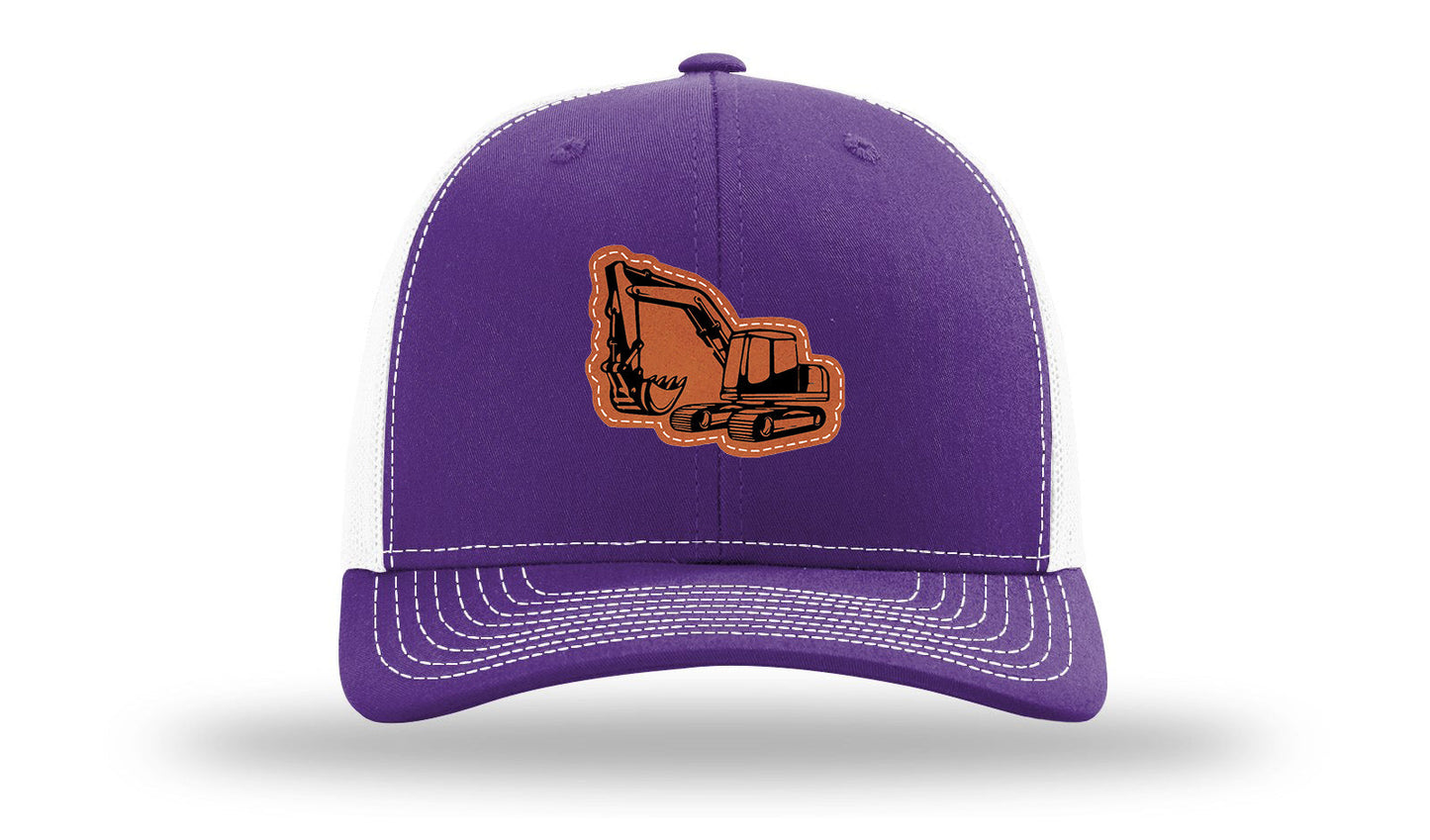 Excavator Leather Patch Richardson 112 Hat